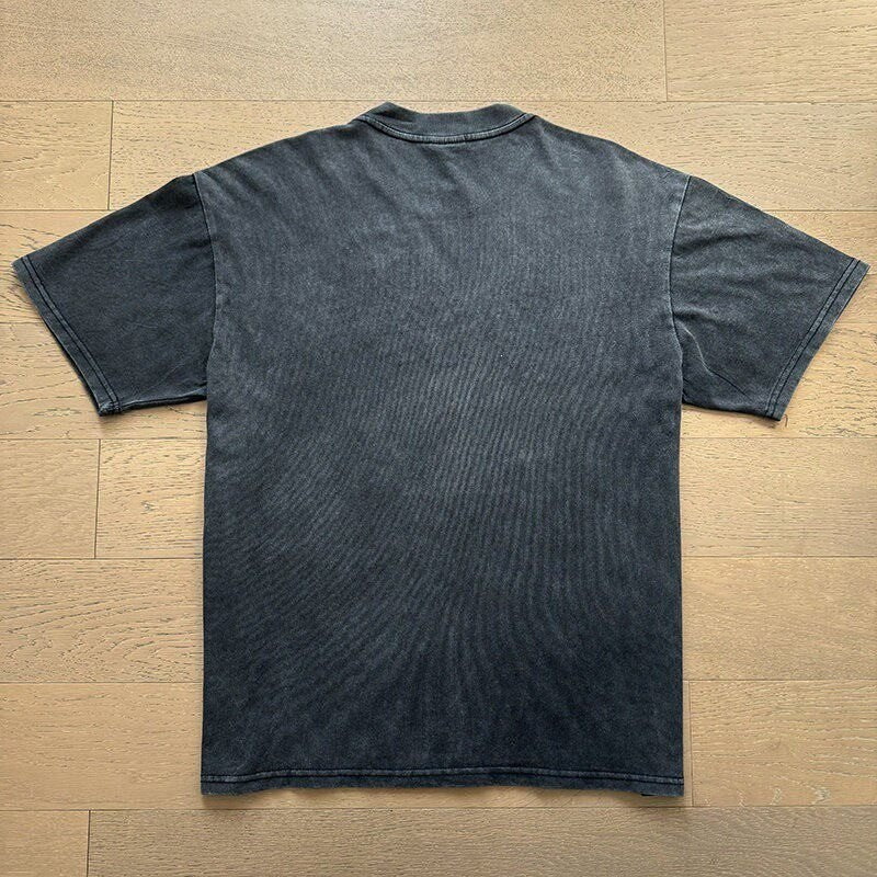 Retro Print Trendy High Street Style Men's T-shirt