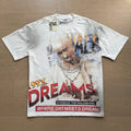Retro Print Trendy High Street Style Men's T-shirt