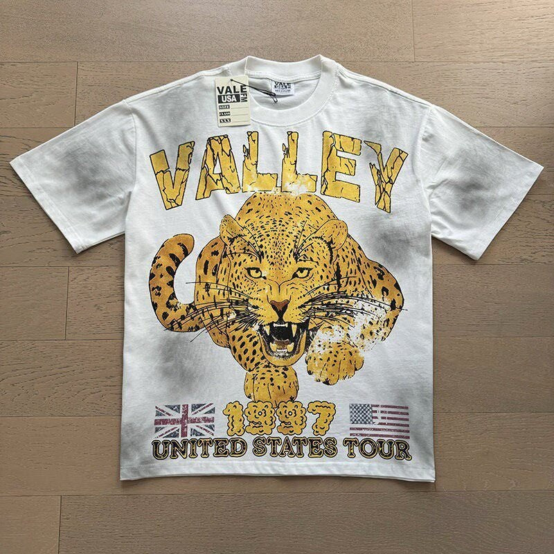 Retro Print Trendy High Street Style Men's T-shirt