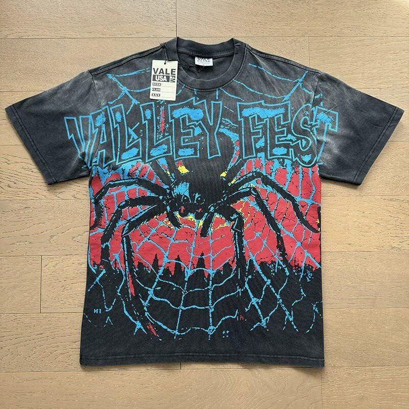 Retro Print Trendy High Street Style Men's T-shirt
