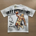 Retro Print Trendy High Street Style Men's T-shirt