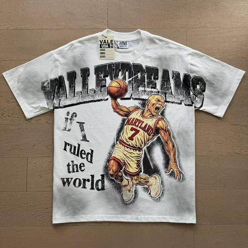 Retro Print Trendy High Street Style Men's T-shirt