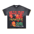 Retro Print Trendy High Street Style Men's T-shirt