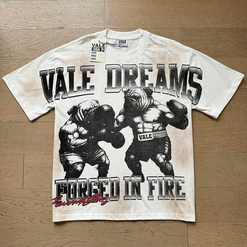 Retro Print Trendy High Street Style Men's T-shirt