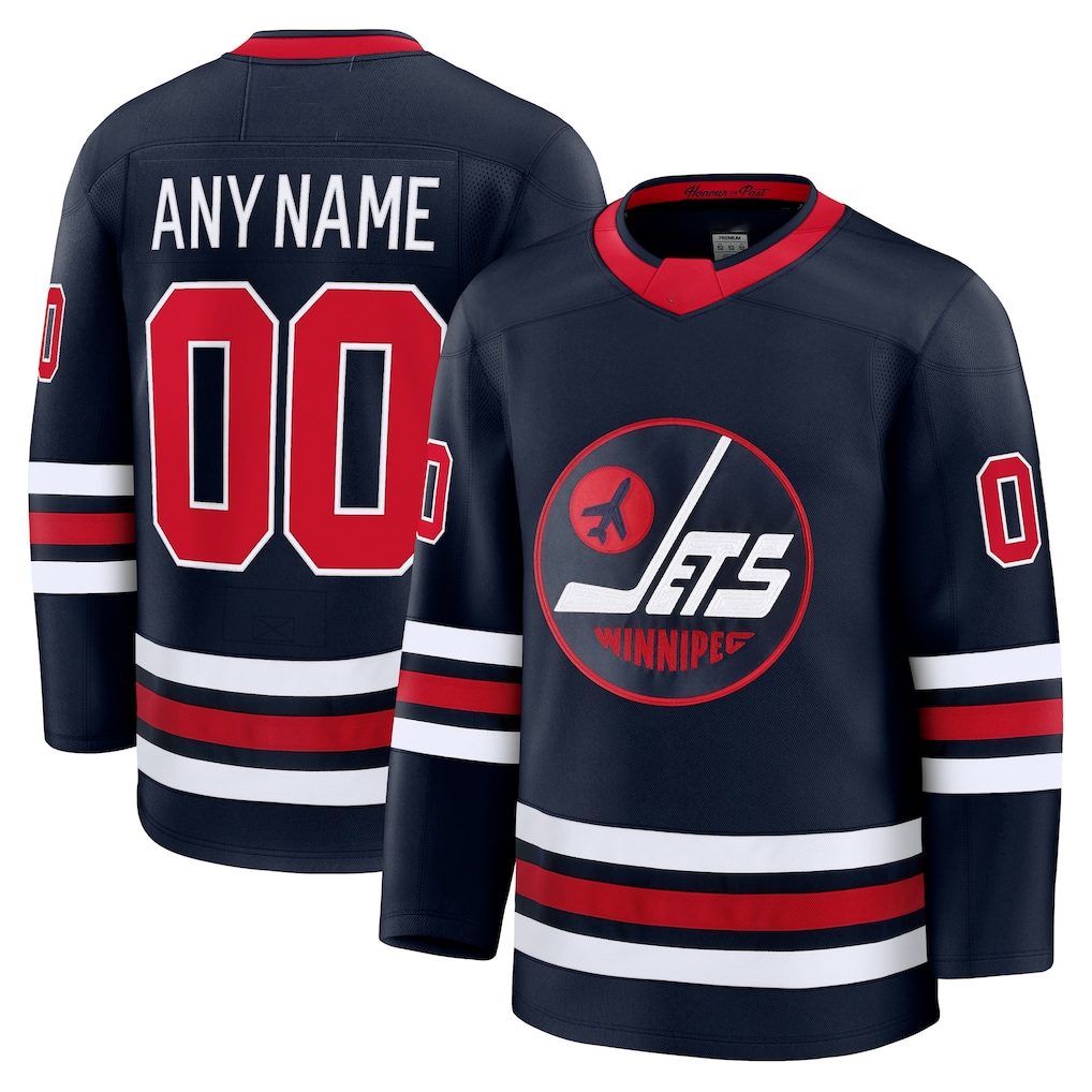 Renely Custom W.Jets Navy Alternate Premium Jerseys