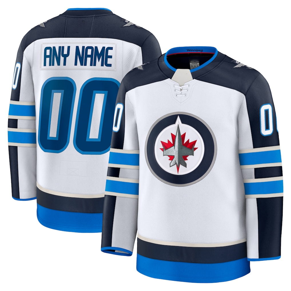 Renely Custom W.Jets White Away Premium Jerseys